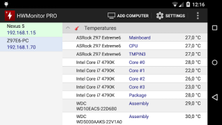 Descargar HWMonitor PRO Herramientas para Android captura de pantalla 3