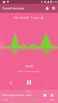 Descargar Recordr - audiograbadora pro Música y audio para Android captura de pantalla 2