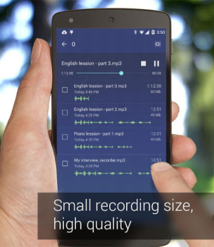Descargar Recordr - audiograbadora pro Música y audio para Android captura de pantalla 4