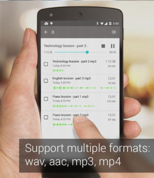 Descargar Recordr - audiograbadora pro Música y audio para Android captura de pantalla 5