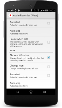 Descargar Wear Audio Recorder Música y audio para Android captura de pantalla 4