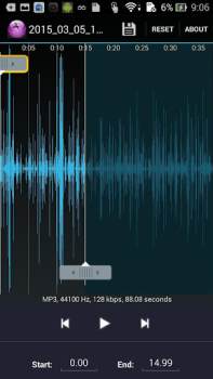 Descargar Cortador de MP3 Música y audio para Android captura de pantalla 2