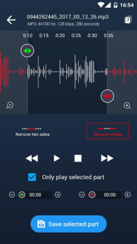 Descargar Editor de Audios - cortar músi Música y audio para Android captura de pantalla 4