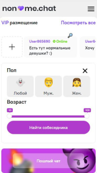 Descargar Анонимный чат [NoName.Chat] Fechado para Android captura de pantalla 2