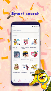 Descargar Nuevas pegatinas para WhatsApp (WAStickerApps) Social para Android captura de pantalla 4
