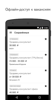 Descargar Yandex.Jobs Negocio para Android captura de pantalla 4