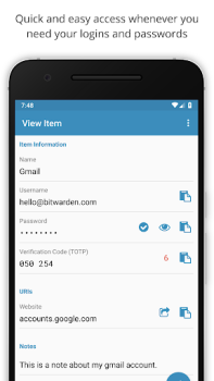 Descargar Bitwarden - Password Manager Trabajo para Android captura de pantalla 2