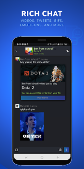 Descargar Steam Chat Comunicación para Android captura de pantalla 2