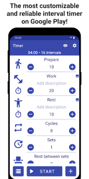 Descargar Tabata Timer: Interval Timer Salud y estado fisico para Android