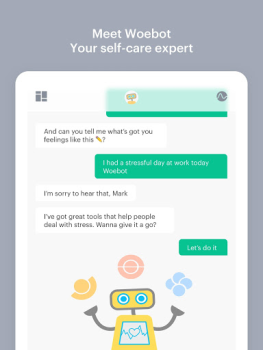 Descargar Woebot: The Mental Health Ally Medicamento para Android captura de pantalla 6
