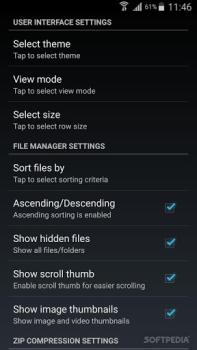 Descargar AndroZip File Manager Herramientas para Android captura de pantalla 2