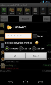 Descargar AndroZip File Manager Herramientas para Android captura de pantalla 3