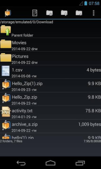 Descargar AndroZip File Manager Herramientas para Android captura de pantalla 5