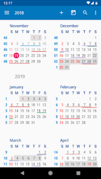 Descargar aCalendar - your calendar Trabajo para Android captura de pantalla 5