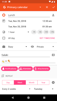 Descargar aCalendar - your calendar Trabajo para Android captura de pantalla 6