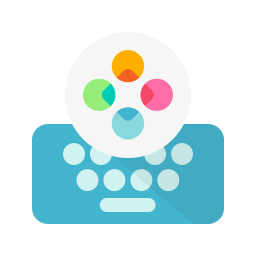 Logotipo Teclado Fleksy GIF Emoji Temas