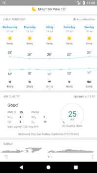 Descargar Weather Mate (Weather M8) Clima para Android captura de pantalla 3