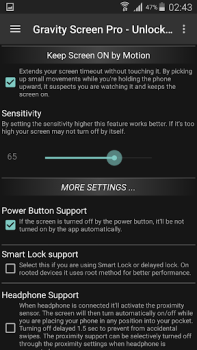 Descargar Gravity Screen - On/Off Herramientas para Android captura de pantalla 4
