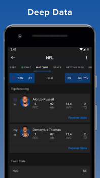 Descargar theScore: Sports News & Scores Deporte para Android captura de pantalla 3