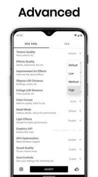 Descargar GFX Tool: Launcher & Optimizer Herramientas para Android captura de pantalla 4