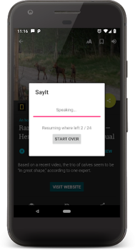 Descargar SayIt: Leer con orejas Herramientas para Android captura de pantalla 3