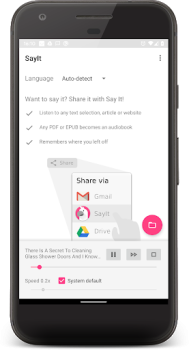Descargar SayIt: Leer con orejas Herramientas para Android captura de pantalla 4