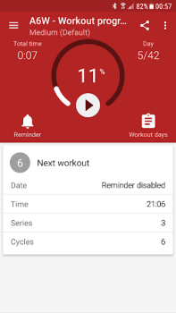 Descargar Entrenamiento abdominales A6W Salud y estado fisico para Android captura de pantalla 3