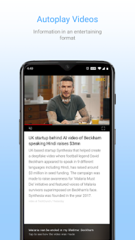Descargar Inshorts - News in 60 words Noticias y revistas para Android captura de pantalla 4