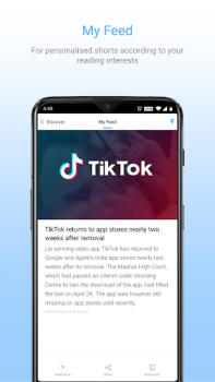Descargar Inshorts - News in 60 words Noticias y revistas para Android captura de pantalla 6