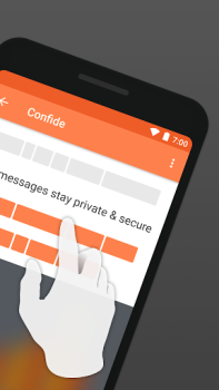 Descargar Confide: mensajes seguros Comunicación para Android captura de pantalla 2