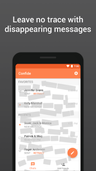 Descargar Confide: mensajes seguros Comunicación para Android captura de pantalla 3