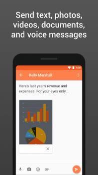 Descargar Confide: mensajes seguros Comunicación para Android captura de pantalla 5