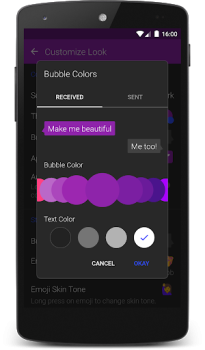 Descargar Textra SMS Comunicación para Android captura de pantalla 2