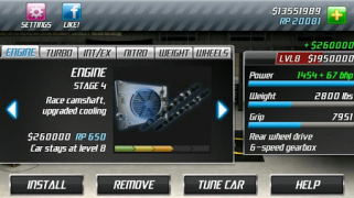 Descargar Drag Racing Raza para Android captura de pantalla 3