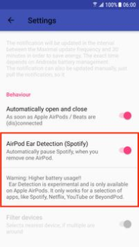 Descargar AirBattery Música y audio para Android captura de pantalla 5