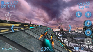 Descargar Space Racing 3D Raza para Android captura de pantalla 2