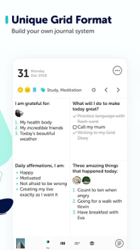 Descargar Grid Diary - Journal, Planner Estilo de vida para Android captura de pantalla 3