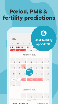 Descargar Calendario Menstrual Clue Salud y estado fisico para Android captura de pantalla 3