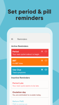 Descargar Calendario Menstrual Clue Salud y estado fisico para Android captura de pantalla 7