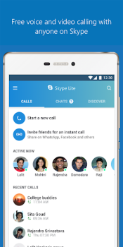 Descargar Skype Lite Comunicación para Android captura de pantalla 2