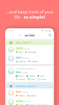 Descargar Daylio Diario, Agenda, Ánimos Estilo de vida para Android captura de pantalla 4
