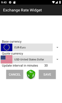 Descargar Cambio de Tasa Widget Finanzas para Android captura de pantalla 2