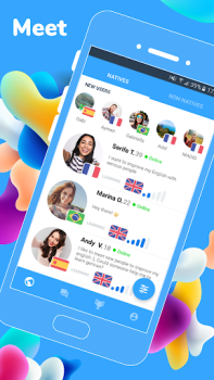 Descargar Speaky: Intercambio de Idiomas Educación para Android captura de pantalla 2