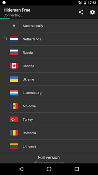 Descargar Hideman Free VPN Herramientas para Android captura de pantalla 2