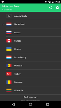 Descargar Hideman Free VPN Herramientas para Android captura de pantalla 3