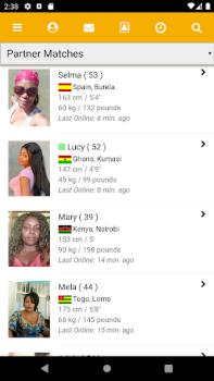 Descargar besosdeafrica coquetear Fechado para Android captura de pantalla 7