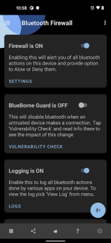 Descargar Bluetooth Firewall Trial Herramientas para Android captura de pantalla 2