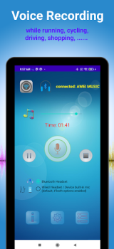 Descargar Earbuds Voice Recorder Música y audio para Android captura de pantalla 5
