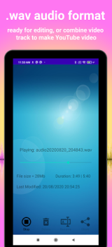 Descargar Earbuds Voice Recorder Música y audio para Android captura de pantalla 7