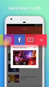 Descargar GO Recorder Editores y reproductores de video para Android captura de pantalla 4